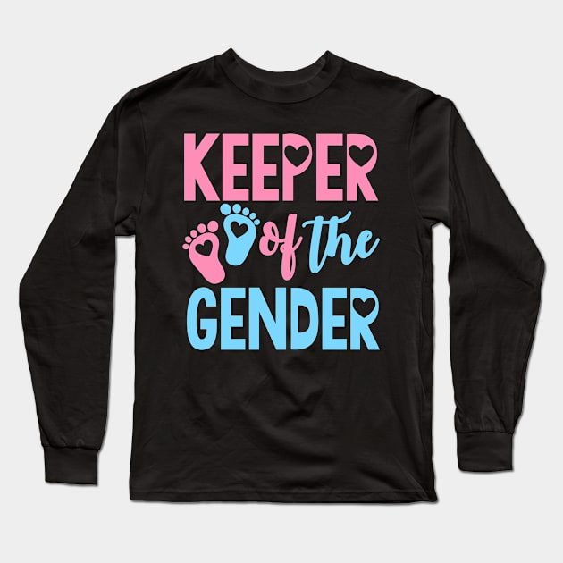 Keeper of the Gender Reveal Party Baby Shower Long Sleeve T-Shirt by CreativeShirt